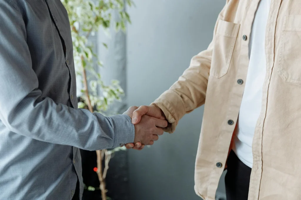 Business Handshake Trust Concept