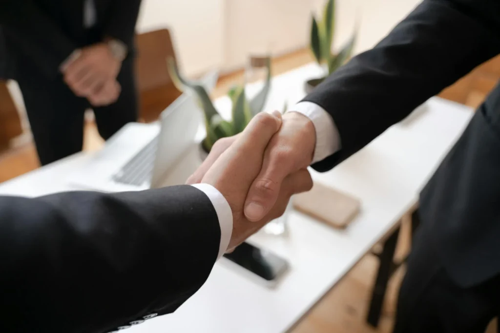 Choosing Partner Handshake