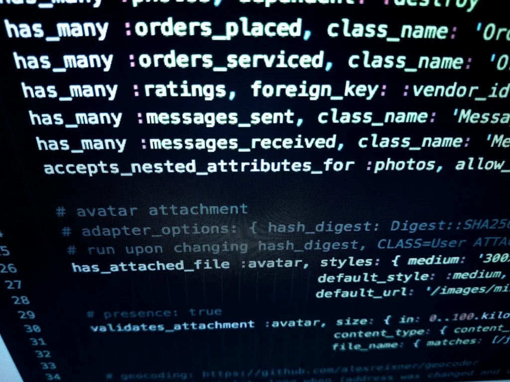Coding Screen Server Rack