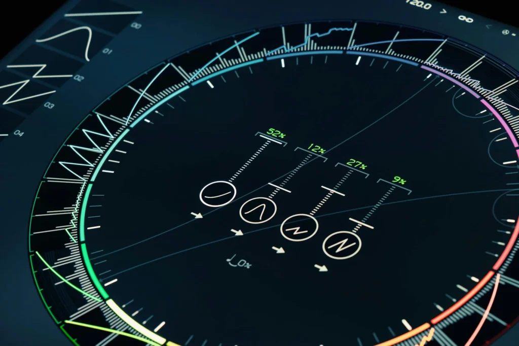 Data Dashboard Growth Arrow