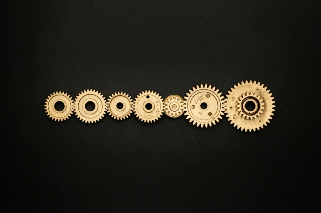 Features Website Elements Gears