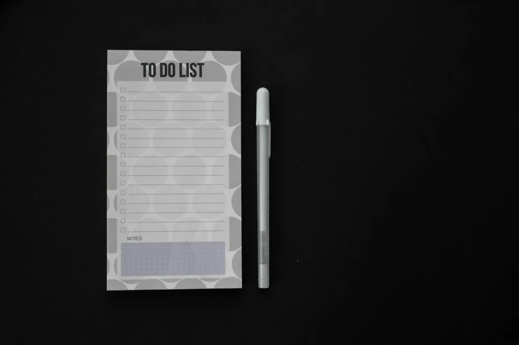 Service List Checklist
