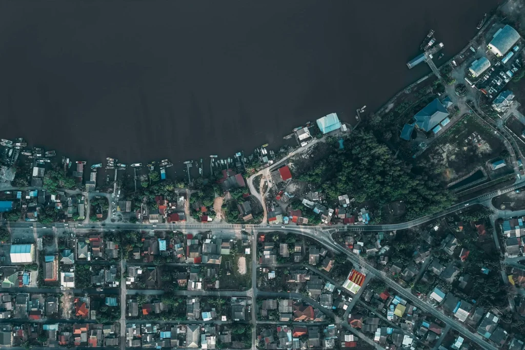 Surabaya Map City View