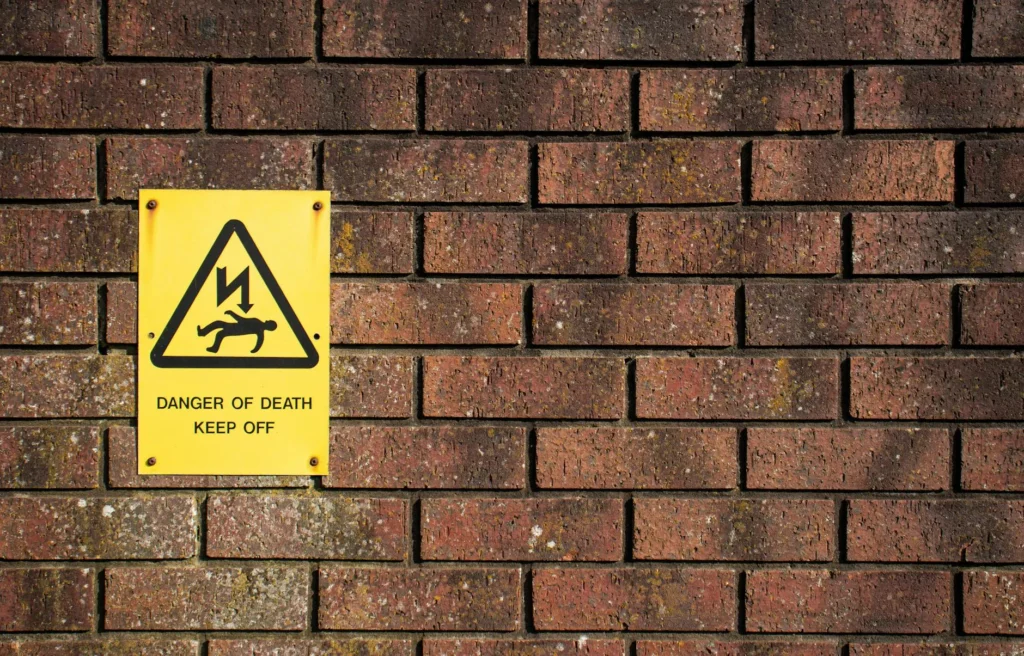 Warning Sign Confused Person