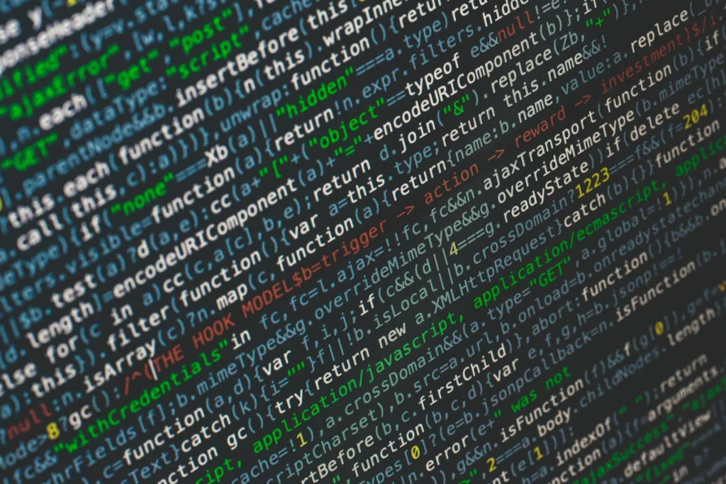 Web Development Process Coding Screen