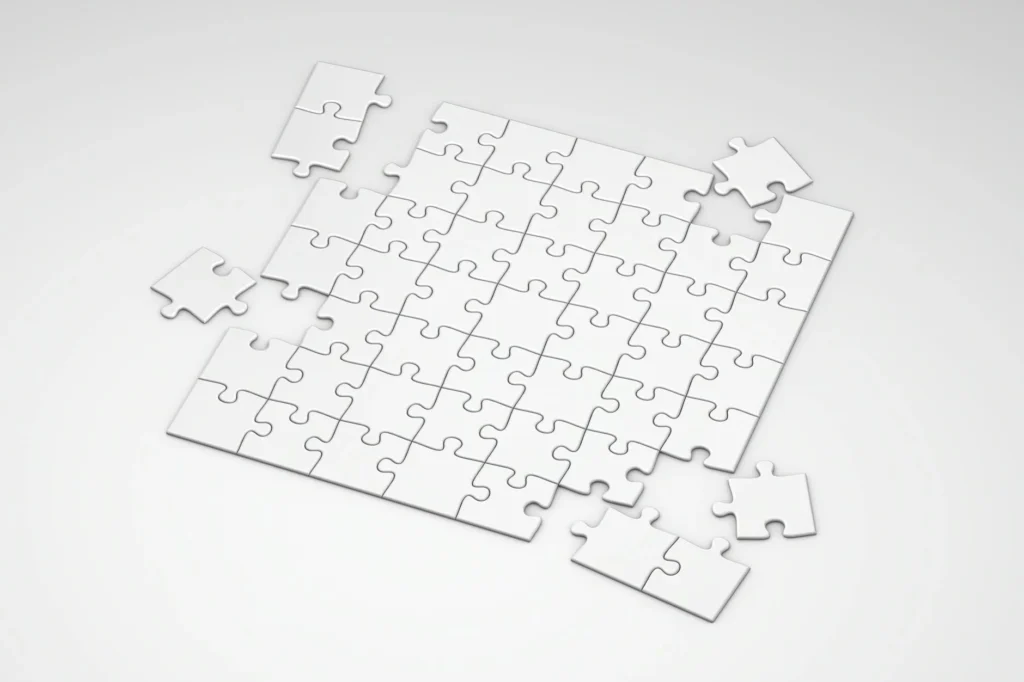 Website Elements Puzzle Pieces