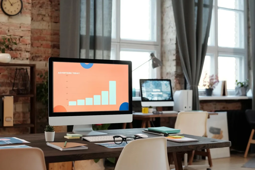 Business Growth Computer Screen