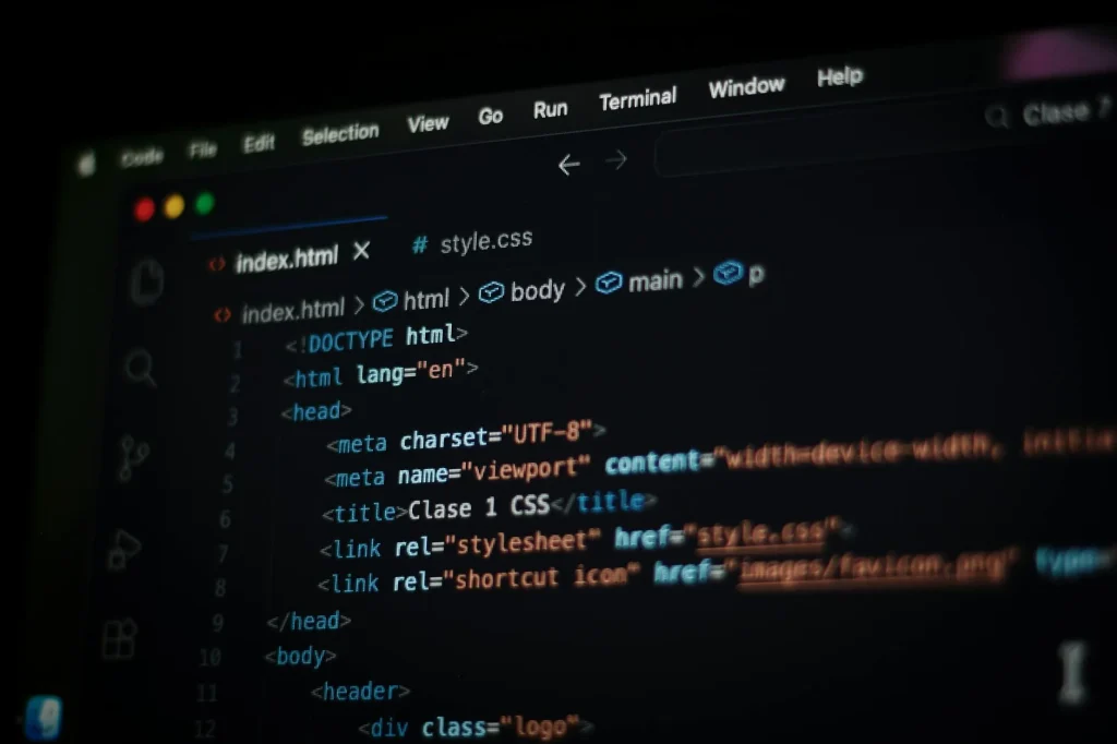 Web Development Team Coding Screen Creative Studio